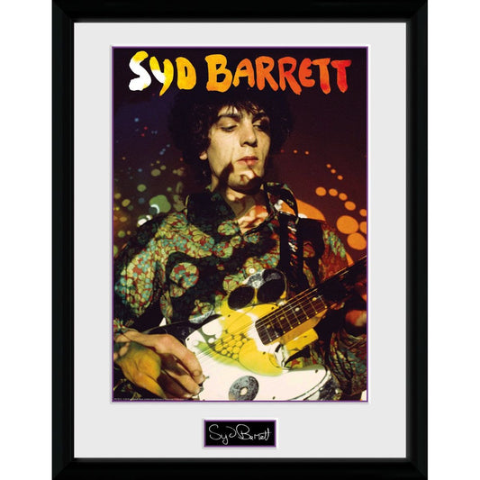 Syd Barrett Guitar Portrait 12 x 16 Collector Print