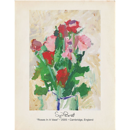 Roses In A Vase Notecard