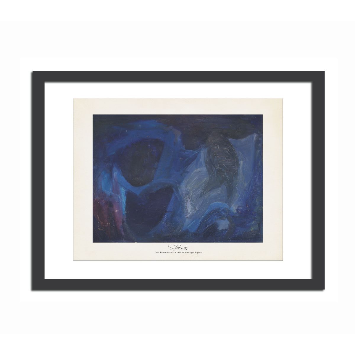 Dark Blue Abstract 11x14 Print